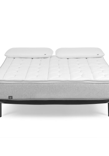 KAVE HOME Talo sengebunn uten ben, med lameller - grtt metall (180x200)