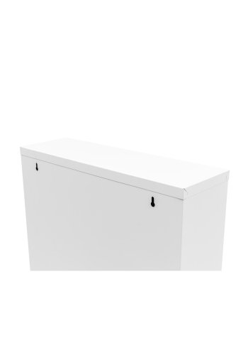 FUNZI LIVING GGMBAYK4001 Schuhschrank, m. 4 Türen - Weißmetall