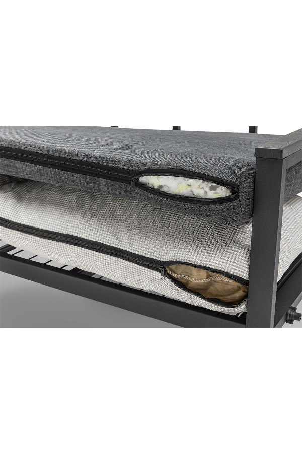 NORDVRK MTLKNP001 Hagesalongsett, antrasitt Svart 