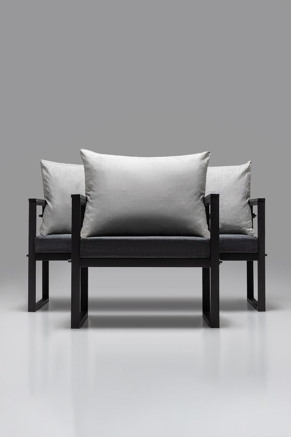 NORDVRK MTLKNP001 Hagesalongsett, antrasitt Svart 