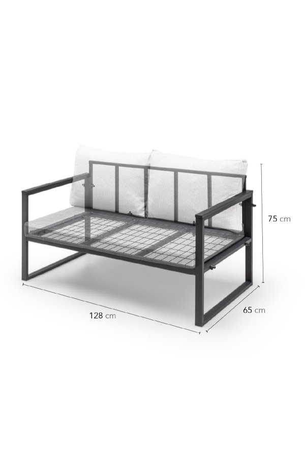 NORDVRK MTLKNP001 Hagesalongsett, antrasitt Svart 