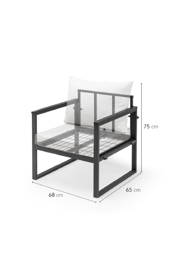 NORDVRK MTLKNP001 Hagesalongsett, antrasitt Svart 