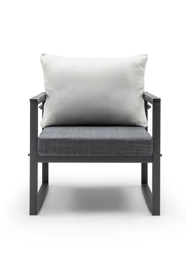 NORDVRK MTLKNP001 Hagesalongsett, antrasitt Svart 