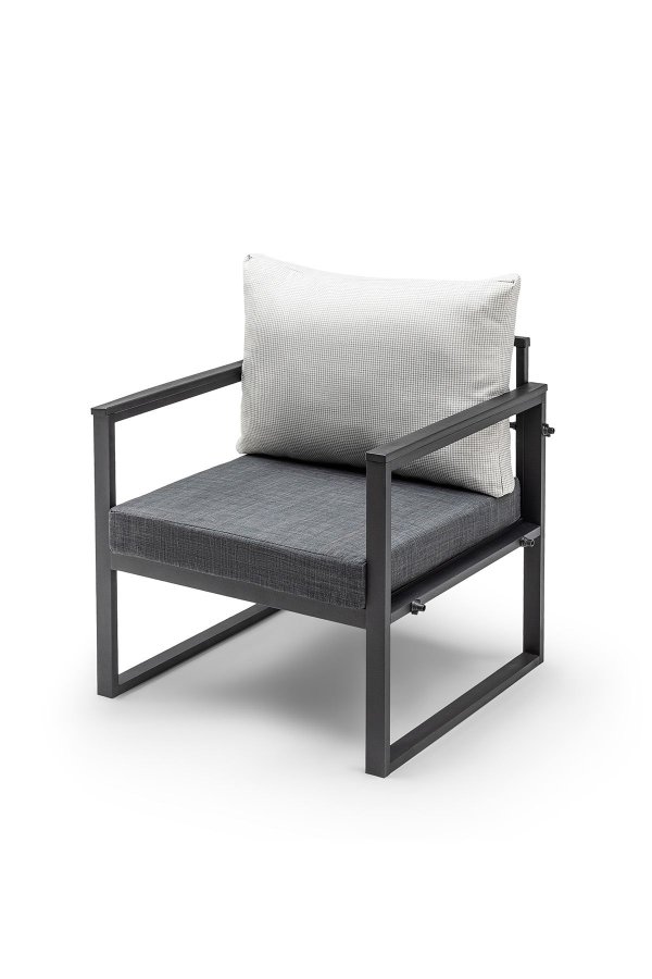 NORDVRK MTLKNP001 Hagesalongsett, antrasitt Svart 