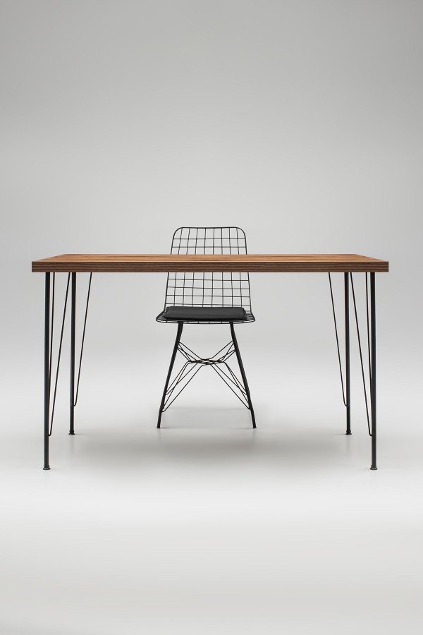 NORDVRK Nmsymk001 Bord & Stolsett (5 stk), Eik Sort