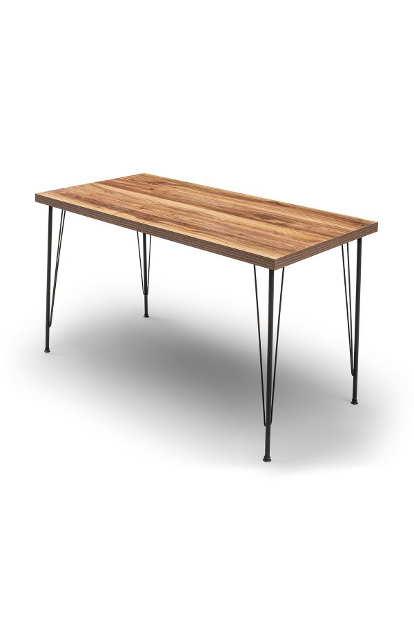 NORDVRK Nmsymk001 Bord & Stolsett (5 stk), Eik Sort