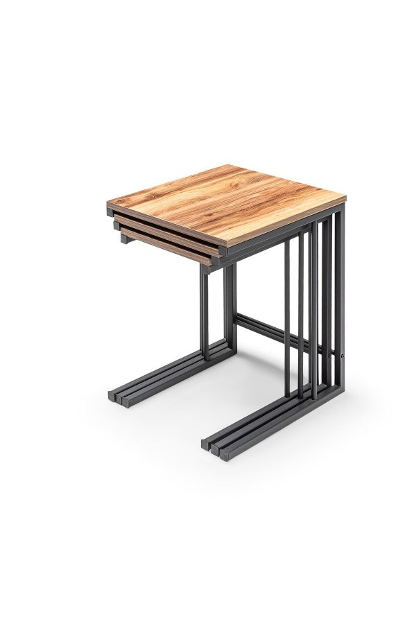 NORDVRK GGMBCZNG0001 Hekkebord (3 stk), eikGr