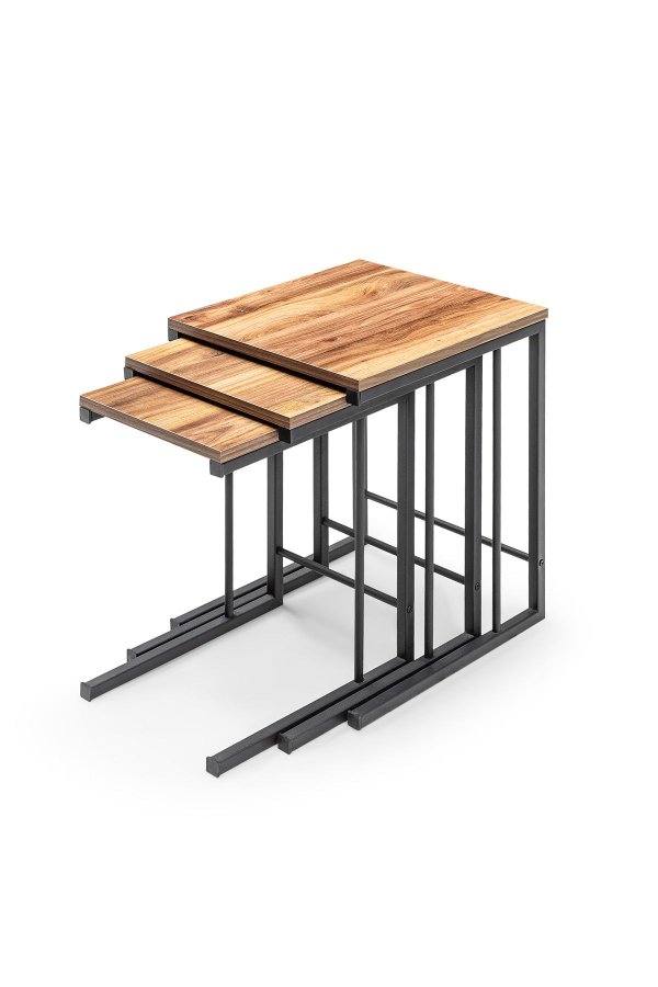 NORDVRK GGMBCZNG0001 Hekkebord (3 stk), eikGr