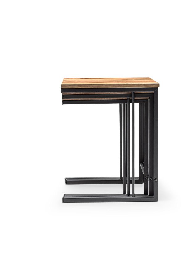 NORDVRK GGMBCZNG0001 Hekkebord (3 stk), eikGr