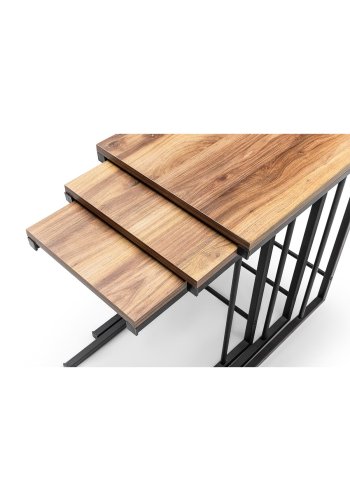 NORDVRK GGMBCZNG0001 Hekkebord (3 stk), eikGr