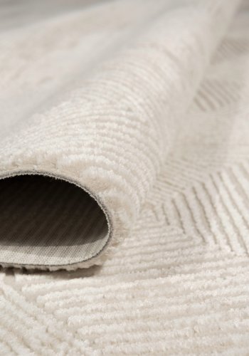 TEPPI Leo Hall gulvtppe, rektangulr - creme polypropylen/polyester (80x200)