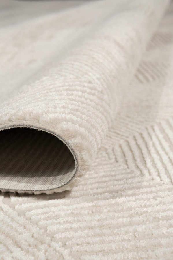 TEPPI Leo Hall gulvtppe, rektangulr - creme polypropylen/polyester (80x200)