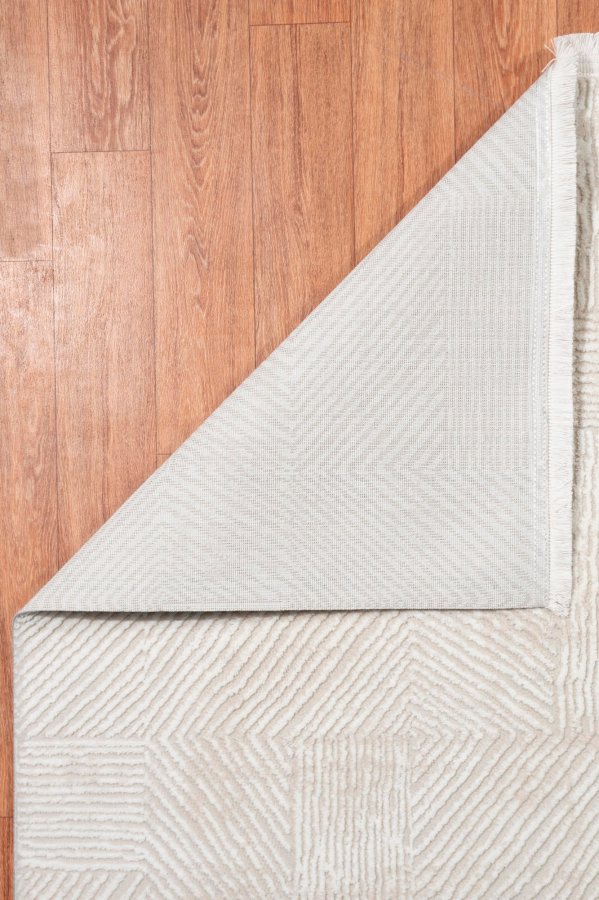 TEPPI Leo Hall gulvtppe, rektangulr - creme polypropylen/polyester (80x200)