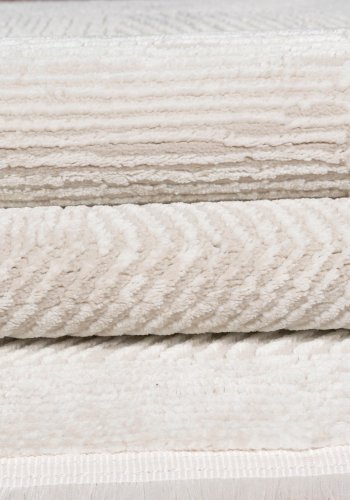 TEPPI Leo Hall gulvtppe, rektangulr - creme polypropylen/polyester (80x250)