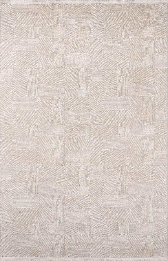 TEPPI Leo Hall gulvtppe, rektangulr - creme polypropylen/polyester (100x300)