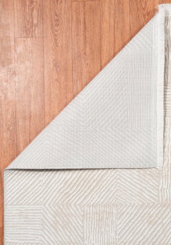 TEPPI Leo Hall gulvtppe, rektangulr - creme polypropylen/polyester (120x250)