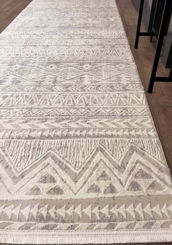 TEPPI Leo Hall gulvtppe, rektangulr - beige polypropylen/polyester (100x150)