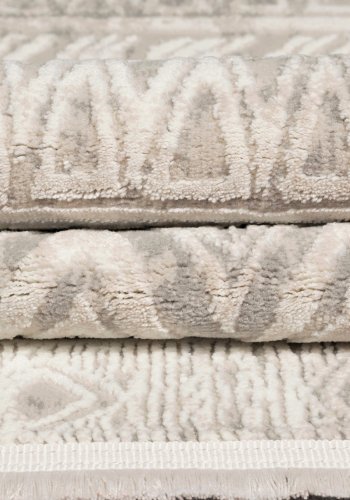 TEPPI Leo Hall gulvtppe, rektangulr - beige polypropylen/polyester (100x250)