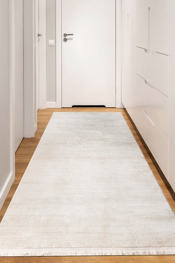 TEPPI Leo Hall matta, rektangulär - vit polypropen/polyester (200x350)