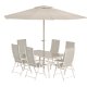 VENTURE HOME Brekki spisegruppe inkl. paraply - Beige / Beige