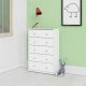 TVILUM May Kommode - weiß, mit 5 Schubladen