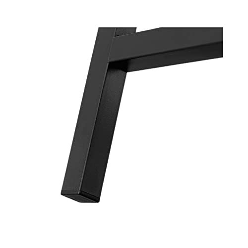 VASAGLE Esstischbank, rechteckig  rustikale braune Spanplatte und schwarzes Eisen (2er-Set)