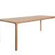 ZUIVER Storm spisebord, rektangulrt - finér av naturlig ask og naturlig ask (220x90)