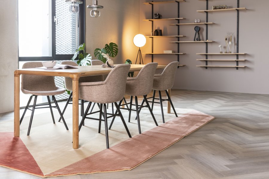 ZUIVER Storm spisebord, rektangulrt - finér av naturlig ask og naturlig ask (220x90)