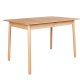 ZUIVER Glimps spisebord, med butterfly bordplate - naturlig eikefiner og asketre (120/162x80)