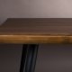 DUTCHBONE Alagon spisebord, rektangulrt - brun valnttfinish og svart stl (220X90)