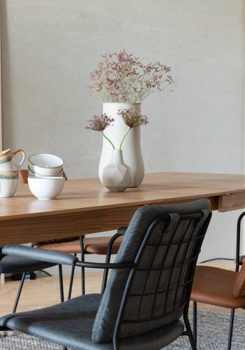 ZUIVER Glimps spisebord, med butterfly bordplate - naturlig eikefiner og ask (180/240x90)