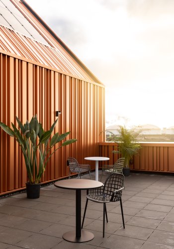 ZUIVER Metsu Bistro hagebord, rundt - svart stl (70)