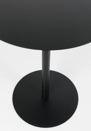 ZUIVER Snow Bistro bord, rundt - svart stl (57)