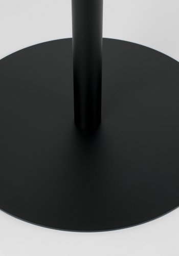 ZUIVER Snow Bistro bord, rundt - svart stl (57)