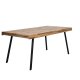 WHITE LABEL LIVING Suri spisebord, rektangulrt - naturlig teak og metall (180X90)