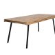 WHITE LABEL LIVING Suri spisebord, rektangulrt - naturlig teak og metall (200X90)