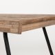WHITE LABEL LIVING Suri spisebord, rektangulrt - naturlig teak og metall (220X100)
