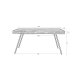 WHITE LABEL LIVING Suri spisebord, rektangulrt - naturlig teak og metall (220X100)