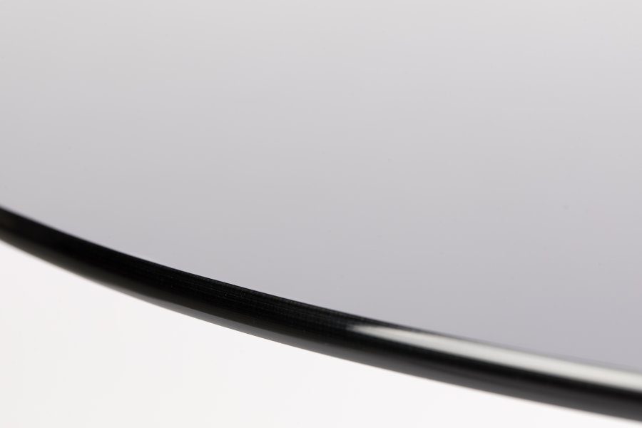 WHITE LABEL LIVING Floris spisebord, rundt - glass og gullfarget metall (104)