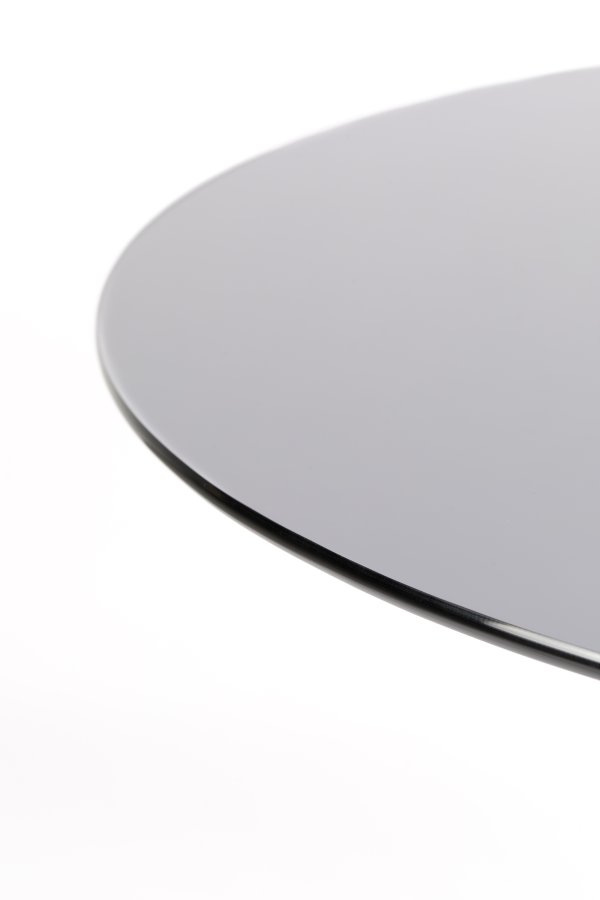 WHITE LABEL LIVING Floris spisebord, rundt - glass og gullfarget metall (104)