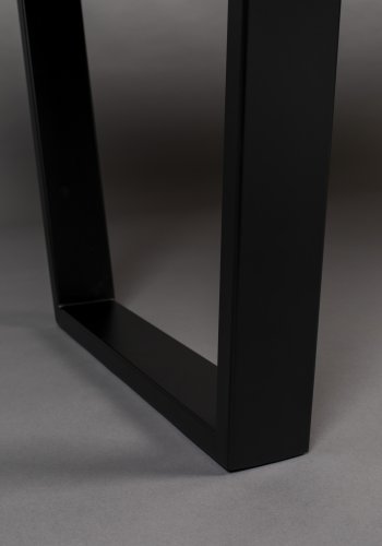 DUTCHBONE Aka Esstisch, rechteckig – braunes Akazienholz und schwarzes Eisen (200x90)