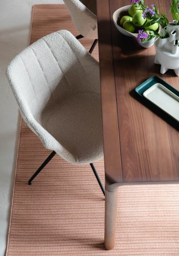 ZUIVER Storm spisebord, rektangulrt - valnttfarget askefiner og asketre (220x90)