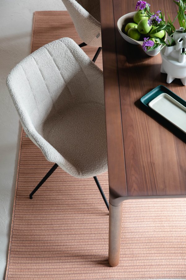 ZUIVER Storm spisebord, rektangulrt - valnttfarget askefiner og asketre (220x90)