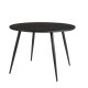 WHITE LABEL LIVING Mo spisebord, rundt - svart teak og metall (110)
