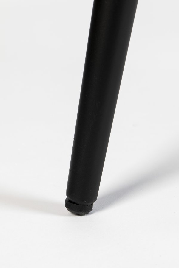 WHITE LABEL LIVING Mo spisebord, rundt - svart teak og metall (110)