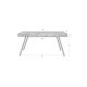 WHITE LABEL LIVING Suri spisebord, rektangulrt - svart teak og metall (160X78)
