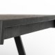 WHITE LABEL LIVING Suri spisebord, rektangulrt - svart teak og metall (180X90)
