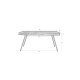 WHITE LABEL LIVING Suri spisebord, rektangulrt - svart teak og metall (180X90)