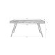 WHITE LABEL LIVING Suri spisebord, rektangulrt - svart teak og metall (200X90)