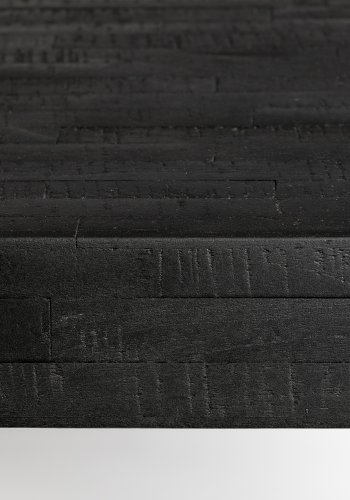 WHITE LABEL LIVING Suri spisebord, rektangulrt - svart teak og metall (220X100)